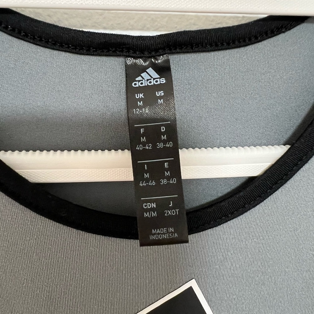 Adidas Women's Gray Racerback Tank Top - Picture 3 of 7